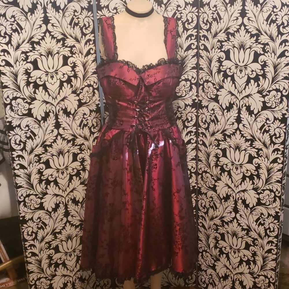 Gothic lolita spin doctor dress LG nwot